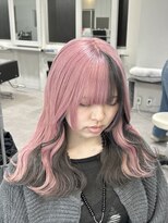 シェイロ(Cielro)&nbsp;ペールピンク/ベビーピンク×ダークグレー/デザインカラー