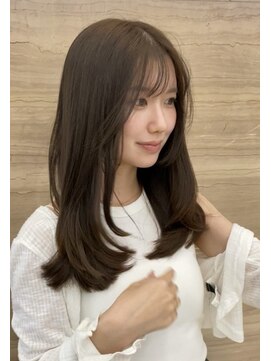 ナナナパレナ 梅田店(nanana parena) 韓国トレンドヘア♪ぷるんとレイヤーまろやか透明感ベージュ