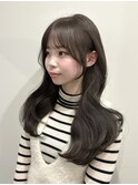 韓国風/レイヤー/小顔/前髪カット/髪質改善/グレージュ/透明感