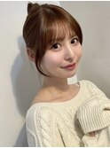 ミディアムレイヤーカット内巻き顔まわりレイヤーカット