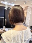 小顔大人綺麗/20代30代40代ナチュラルミニボブ