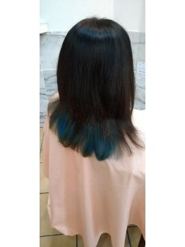 オイルプラスカラー カット インナーカラー