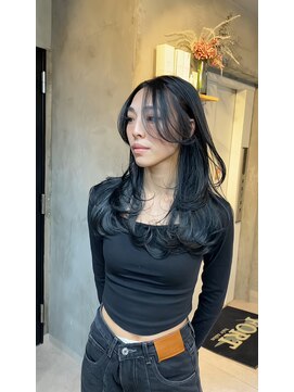 海外風レイヤーカット