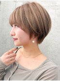 ショート/ショートボブ/顔周り/縮毛矯正/小顔/立川