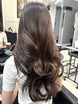 ヴェイン 渋谷(vain)&nbsp;艶出しイルミナカラーダメージレスカラーオリーブベージュ