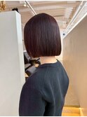 ボブ×縮毛矯正