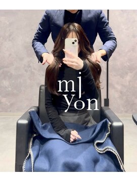 ミヨン 京橋店(miyon) 暗髪カラー×カット×髪質改善