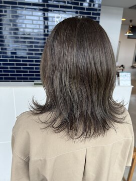 リドル ヘアー 駒生店(Riddle HAIR) やわらかく動く、くすみブラウンレイヤー