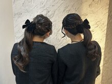 ヘアメイク アンクの雰囲気（編み込みサイドポニー☆）