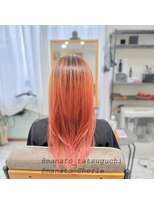 シェリー(Cherie)&nbsp;cut × METEO coloring × コーラルオレンジ