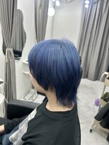 モア シルエ(MoA cilue) 水色×ネイビールーツ【田中】