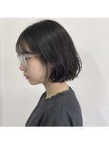 アンリエラ(Unliera)&nbsp;ボブ/アンニュイボブ/暗髪グレージュ/松山美容室