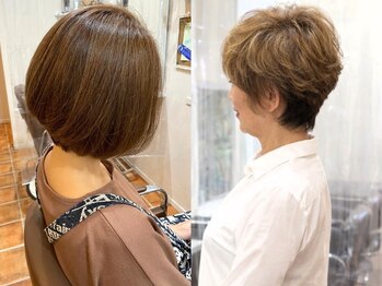 アウラ(AULA)の写真/【ツヤ/手触り/色モチ】香草カラーでする『白髪染め』/【ダメージレス】100%植物由来【ヘナカラー】