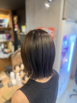 アトリエナガノツー 千葉富士見店(atelier nagano 2)&nbsp;切りっぱなし×カーキアッシュ【千葉/千葉中央】