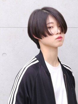 ヘアーメイク アディクト(HAIR MAKE addict)の写真/乾かすだけでまとまるカット技術でキレイ長続き♪大人可愛いショートスタイルなら《addict》におまかせ☆