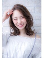 ヘアーアートシフォン 池袋西口店(Hair art chiffon)&nbsp;マッシュボブ大人かわいいノットヘア無造作小顔センターパート
