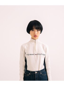 ヌウ(nuu) 10代20代30代◎マッシュショート/ネイビー/ダブルカラー/丸み