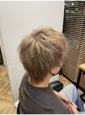 ホワイトミルクティーベージュ×メンズウルフ