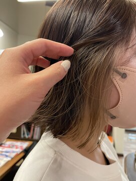 ヘアプロデュース ムース(Hair Produce MU SU) ミルクティーインナーカラー♪