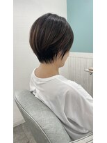 大人可愛い30代40代50ショートボブショート丸みショート