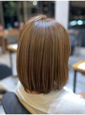 ショートカットショートボブベージュカラーグレージュカラー