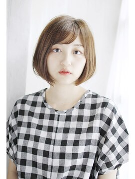 シュシュット(chouchoute) 美髪質改善ピンクブラウンエアリーロング切りっぱなしボブ/060