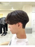 メンズカット/センターパート