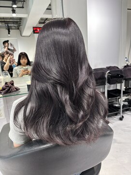 ノット 表参道青山(knot) ブリーチなしダークラベンダー♪