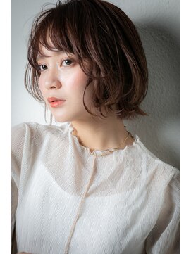 カバーヘア ブリス 大宮西口(COVER HAIR bliss) イヤリングカラーひし形ウルフカット小顔ボブルフu大宮30代40代