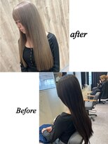 イノセンス 西宮北口店(innocence)&nbsp;【shinスタイル】くすみベージュ×マロンベージュ×ケアブリーチ