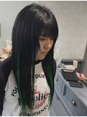 プルエクステ　グリーンハイライト