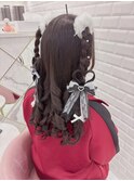 三つ編みハートハーフツイン＊まゆ