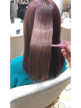トッカ ヘアーラウンジ 日吉店(tocca) ♪ブリーチ×キラテラカラーで作るピンクベージュ♪