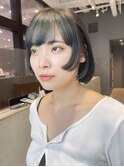 ミディアムボブショート顔周りレイヤーおくれ毛_ba413912