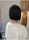 髪質改善ストレート/ボブ/切りっぱなし/縮毛矯正/ぱつっとボブ