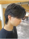 センターパートニュアンスパーマ毛流れセンターパート