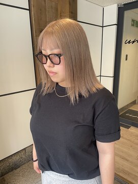 ユニコ(unico) ミルクティーベージュ/ダブルカラー