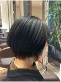 乾かすだけでまとまる 時短ショートボブ