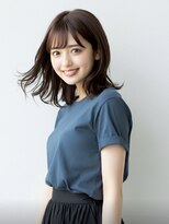 ファクトリーファイブ(Factory5)&nbsp;小顔ボブミディアムオリーブ20代30代40代くびれミディ韓国ヘア