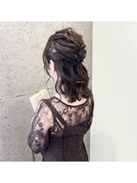 イロ プラス 南田宮店(iro+)&nbsp;【ｋatsuｙa】ニュアンスハーフアップ