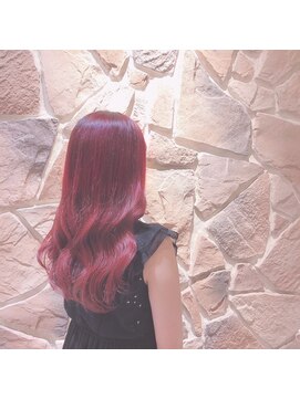 ブリーチ ラボ エーアイ 原宿店(BLEACH LABO Ai) ダブルカラーピンクカラー透明感ロング