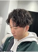メンズ ツイストスパイラルパーマ