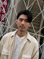 メロウ 神戸三宮(mellow)&nbsp;アップバング　/かき上げショート　/シネマティックメンズヘア