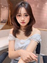 ルームバイシー 新宿(Loom. by Sea)&nbsp;ココアベージュ×レイヤー[小顔/黒髪/オリーブグレー]