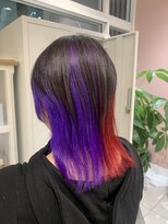 ルルバイアズール 草加店(LULU by azule)&nbsp;ツートンカラー，パープル，レッド【草加】