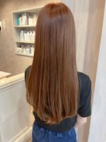 キャアリー(Caary)&nbsp;福山人気ブリーチなしオレンジベージュ艶髪ロングワンカール美髪