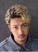 かきあげショートパーマ/スパイラルパーマ/足立区メンズサロン