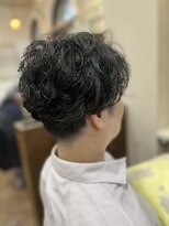 ウィル ボッサ 御茶ノ水 神保町(WILL bossa)&nbsp;【センター分け大人パーマ】ショート/メンズ/御茶ノ水/神保町