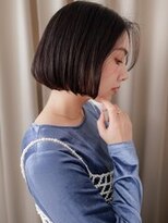 カバーヘア 上尾西口店(COVER HAIR)&nbsp;黒髪流しバング大人美人ワンレンかきあげ前下がりボブ20代30代Y