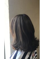アンソレイユ ヘアー ガーデン(ensoleille hair garden)&nbsp;自然な外ハネミディアムボブ